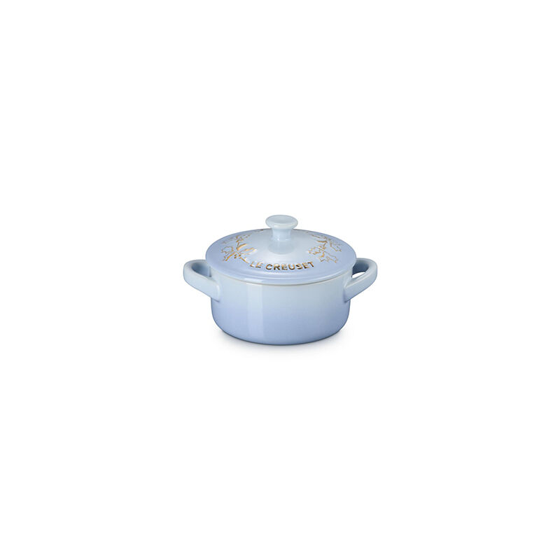 Holly Collection Gold Applique Mini Round Cocotte - Image 2