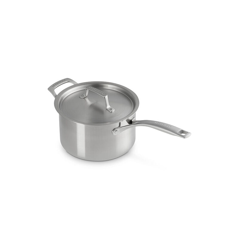 Essential Stainless Steel Saucepan with Lid - Image 4