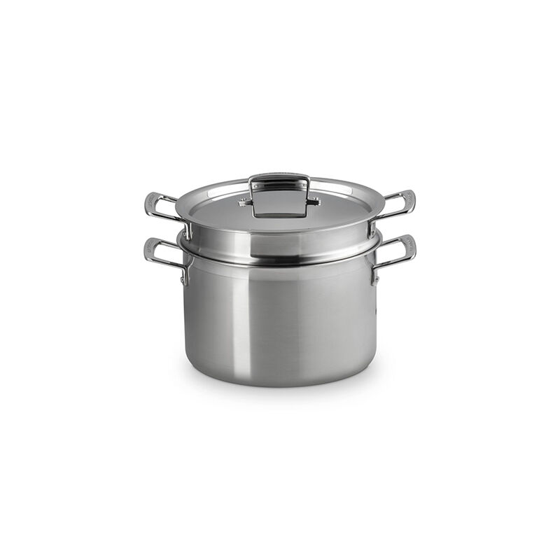 Classic Stainless Steel Pasta Pot with Colander Insert - Image 3