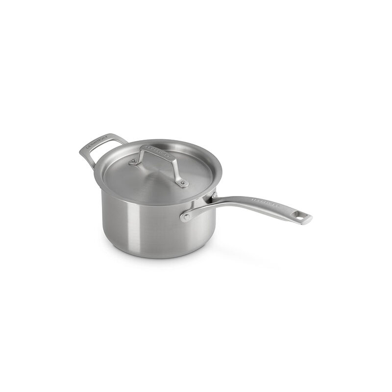 Essential Stainless Steel Saucepan with Lid - Image 3
