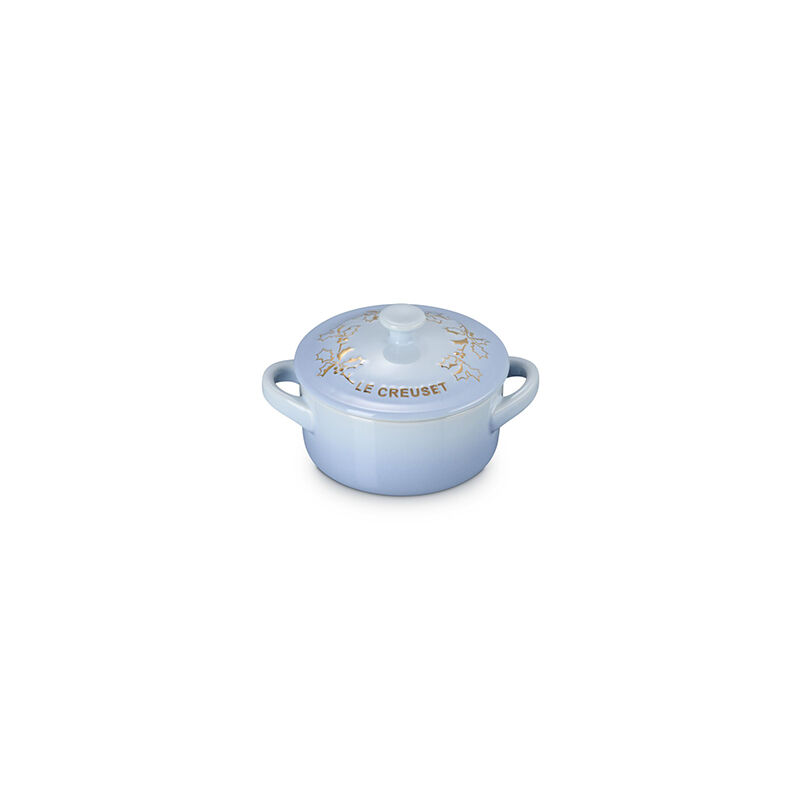 Holly Collection Gold Applique Mini Round Cocotte