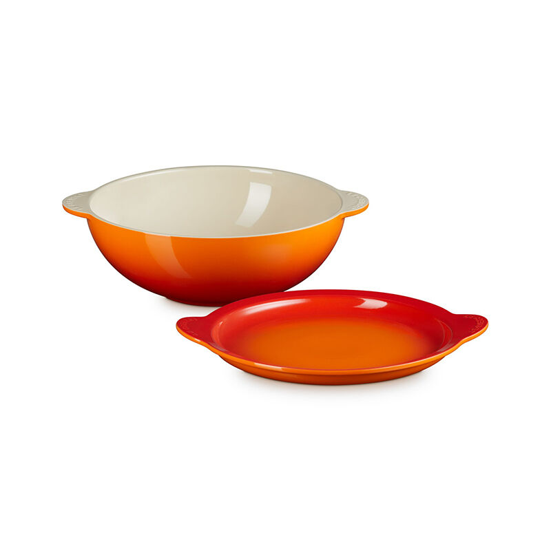 Signature Round Multifunction Baking Dish with Platter Lid - Image 3
