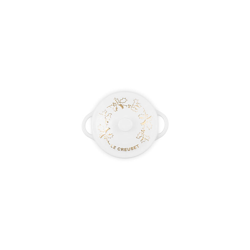 Holly Collection Gold Applique Mini Round Cocotte - Image 6