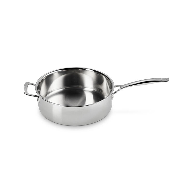 Classic Stainless Steel Saut¨¦ Pan with Lid - Image 4