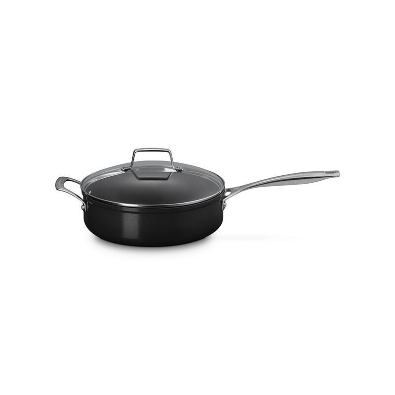 Essential Non-stick Ceramic Saut¨¦ Pan with Glass Lid - Image 4
