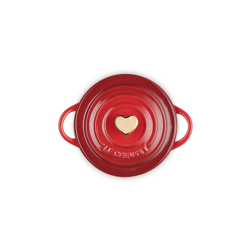 Mini Cocotte with Gold Heart Knob - Image 5