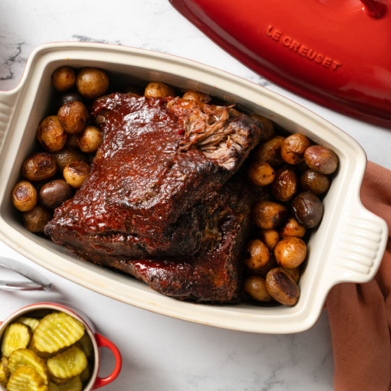 Heritage Deep Covered Rectangular Baker - Image 2