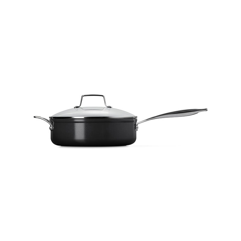 Essential Non-stick Ceramic Saut¨¦ Pan with Glass Lid - Image 5