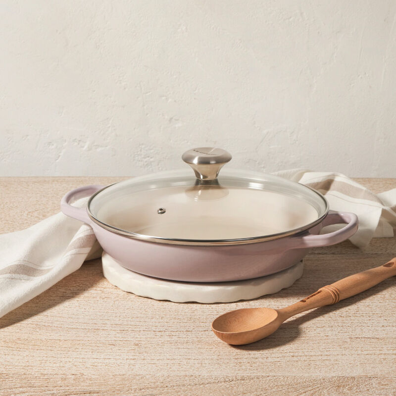 Enameled Cast Iron Signature Round Braiser with Glass Lid