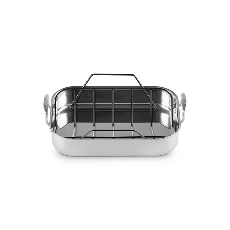 Stainless Steel Roasting Pan with Non-stick Rack - Image 2